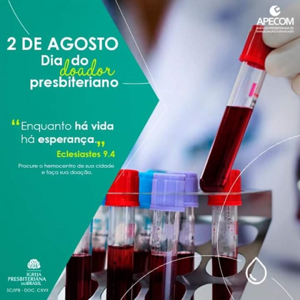 Dia do doador de Sangue Presbiteriano