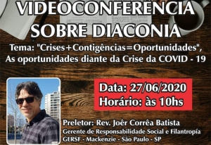 Fotos da Videoconferência sobre Diaconia